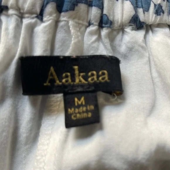 Aakaa Blue and White Striped Maxi Dress - Picture 9 of 9